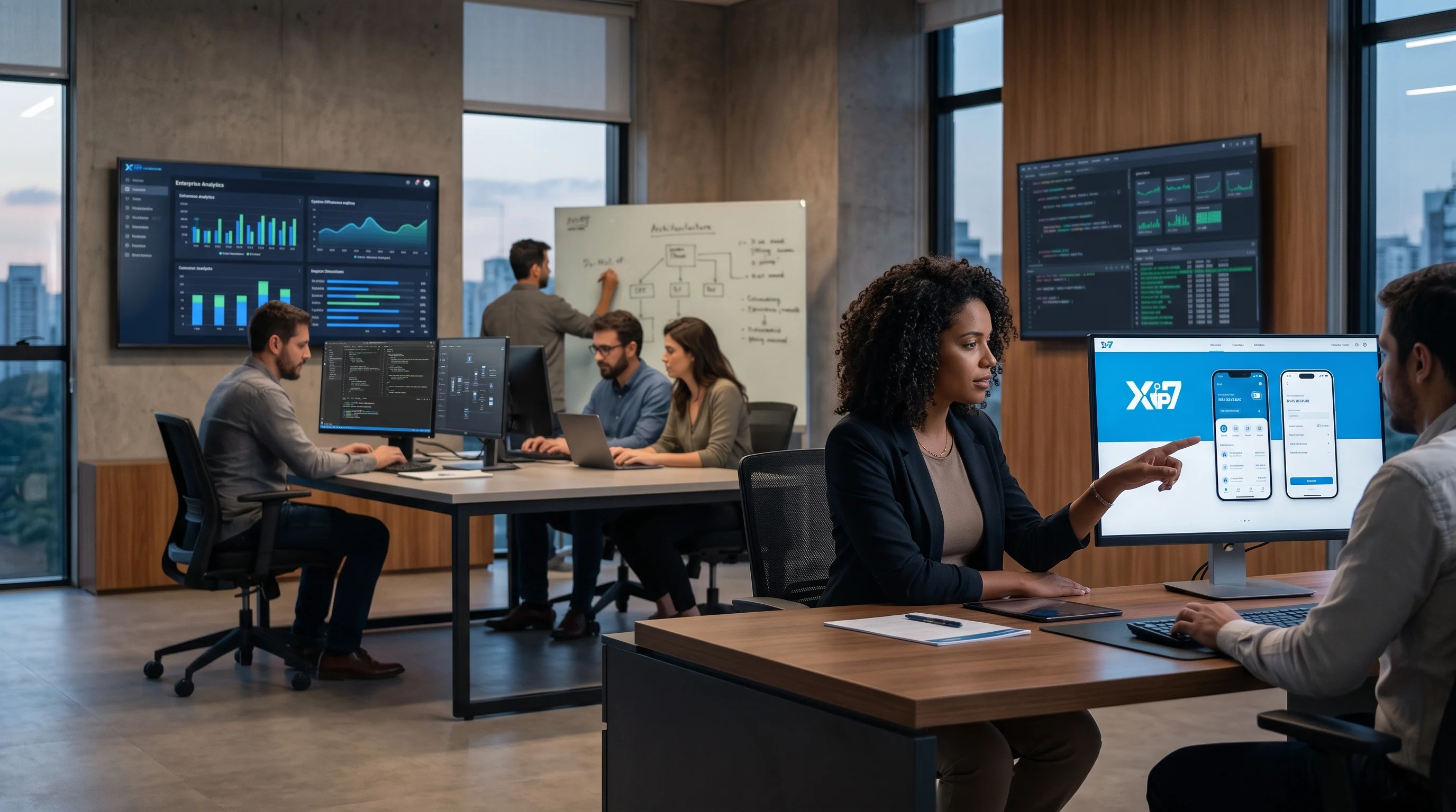 Ambiente de trabalho de engenharia de software da Xip7